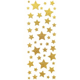 Naklejki błyszczące GWIAZDKI złote 254056 Galeria Papieru