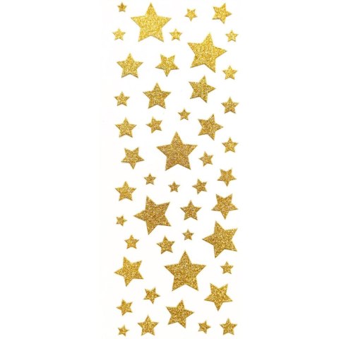 Naklejki błyszczące GWIAZDKI złote 254056 Galeria Papieru