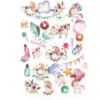 Naklejki papierowe JEDNOROŻEC (40 szt.) 254046 Galeria Papieru