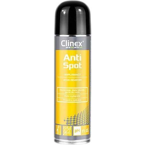 Odplamiacz CLINEX Antispot usuwa resztki kleju, gumę do żucia 250ml (CL77613)