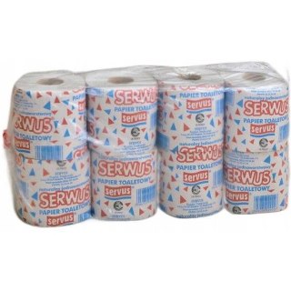 Papier toaletowy SERWUS ( 8 rolek) 36m szary 1 warstwa