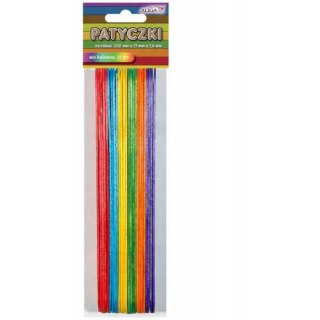 Patyczki PK-0036 mix kol. (25szt.) 200x25x1.6mm ALIGA