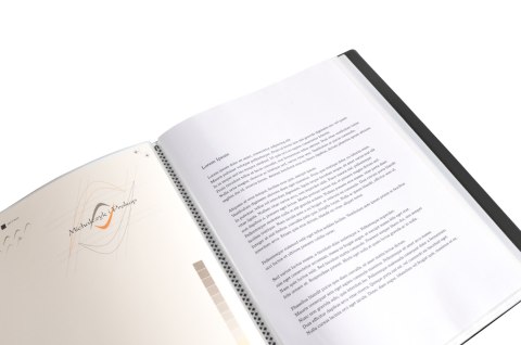 Teczka ofertowa A4 PP 40 koszulek CZARNA BT630-V40 TETIS