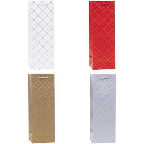 Torebka prezentowa 12x36x9cm TBG-24197-BB-HS emboss ROZETTE