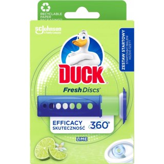 Żelowy krążek do WC z dozownikiem 36ml DUCK Lime