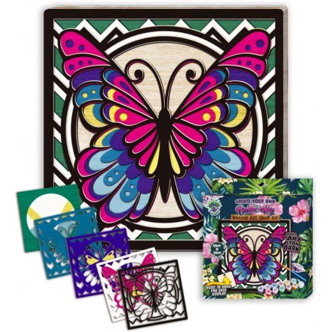 Zestaw do tworzenia obrazów z drewna MOTYL 0465-0072-01 Panta Plast
