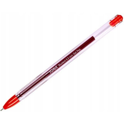 Długopis żelowy STUDENT czerwony TO-071 2 2 TOMA