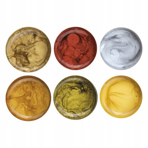 Farby METALICZNE 6 kolorów 20ml 301124003 ASTRA