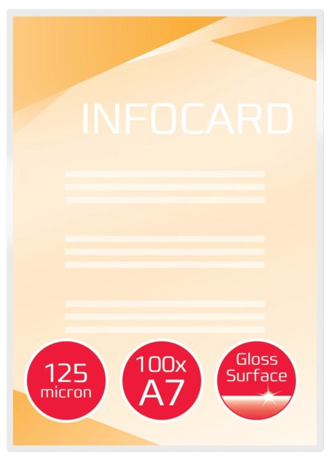 Folia do laminacji GBC Pouch A7 125Mic 100szt. IB581076