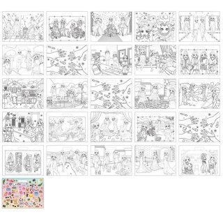 Kolorowanka Moda + naklejki 140004 BESTIES