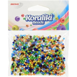 Koraliki akrylowe 35mm mix kolorów (30g) KZ9 BREWIS