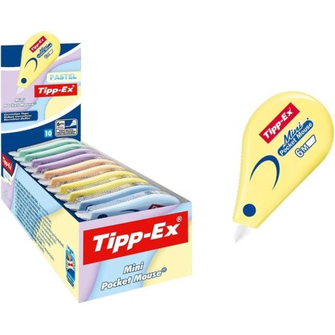 Korektor w taśmie Mini POCKET MOUSE TIPPEX pastelowy 302676