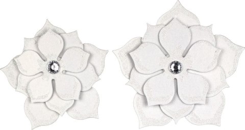 Naklejki papierowe kwiaty 44x44mm 5szt. 507976 TITANUM