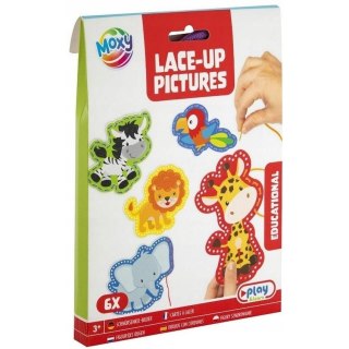 Obrazki do wyszywania 6szt. Zwierzęta 100044/2 MOXY