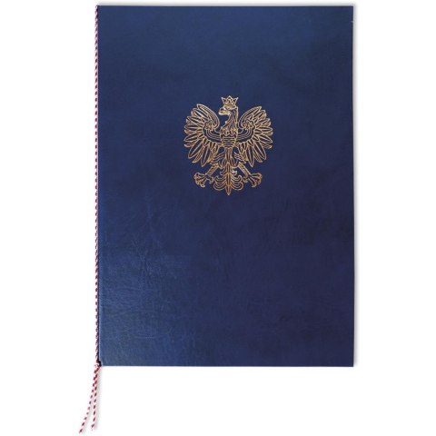 Okładka na dyplom z orłem granatowa 339-076 WARTA