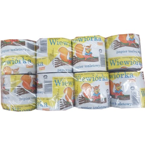 Papier toaletowy WIEWIÓRKA (8 rolek) 24m szary
