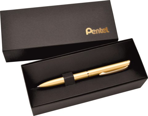 Pióro kulkowe Energel 0,7mm złota obudowa WA1GCPL PENTEL