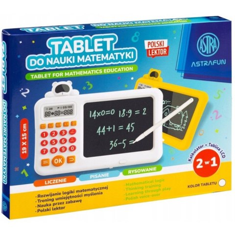 Tablet do nauki Matematyki LCD ASTRAFUN 19x15cm Polski lektor 338025906