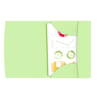 Teczka z gumką A4+ OXFORD URBAN pastel mix kolor 400187619