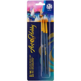 Zestaw pędzli nylonowych ASTRAPEN Art&Hobby 3szt. 315024010