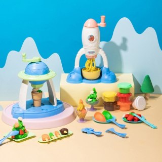 Ciastolina 6 kolorów - zestaw Kosmiczne Lody EH723 DELI