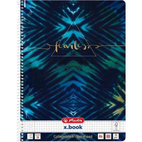 Kołozeszyt A4 80k kratka FEARLESS NEW BATIK 400173294 HERLITZ