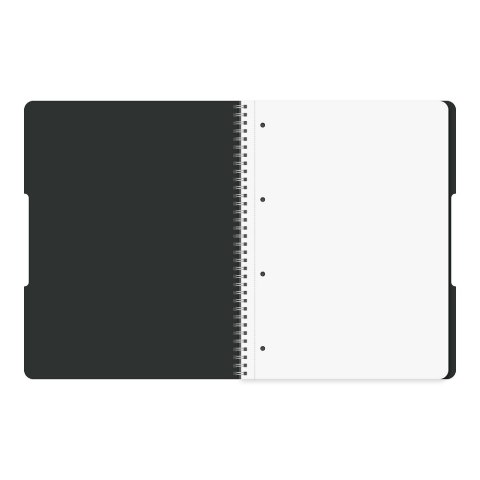 Kołozeszyt A5 80k kratka ECO PP OCEAN czarny 400198753 HERLITZ