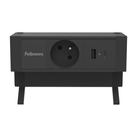 Listwa zasilająca 2m Power Desk Typ E czarna 100137174 FELLOWES