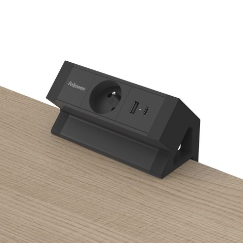 Listwa zasilająca 2m Power Desk Typ E czarna 100137174 FELLOWES