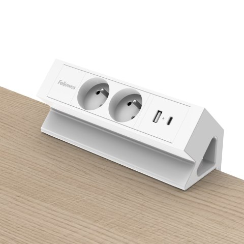 Listwa zasilająca 2m Power Desk Typ E czarna 100137185 FELLOWES