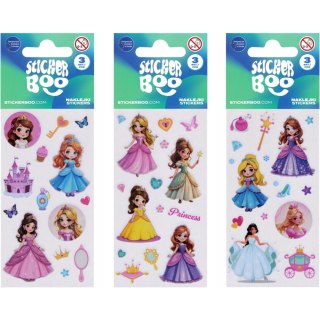 Naklejki księżniczki 66x180mm 3ark. STICKER BOO 568353