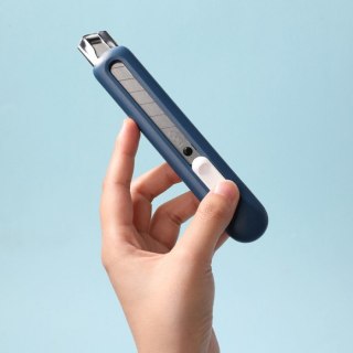 Nożyk biurowy Linfini ostrze łamane 18mm niebieski EM530B DELI