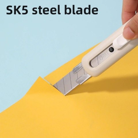 Nożyk biurowy Linfini ostrze łamane 18mm różowy EM530P DELI