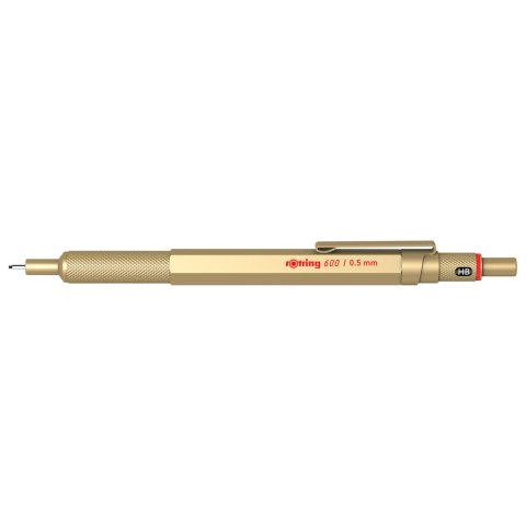 Ołowek aut. 0,5mm HB ROTRING 600 złoty obudowa met. 2158796
