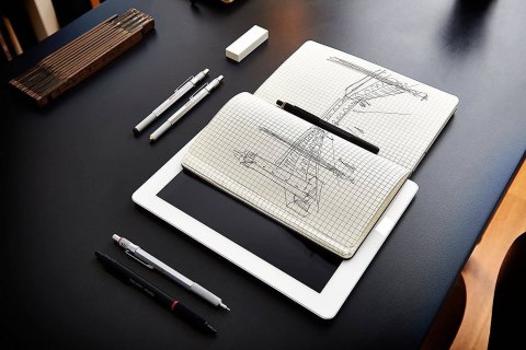 Ołówek aut. 0,5mm ROTRING 800 czarny obudowa met. 1904447