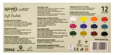 Pastele suche extra fine 12 kolorów SPREE artist PAS-550420-00101
