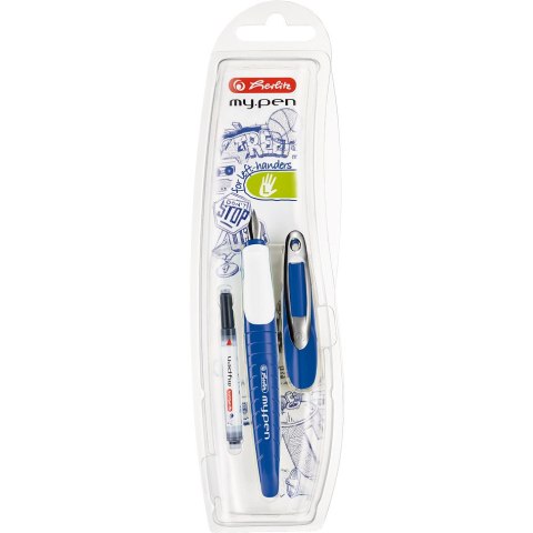 Pióro wieczne MY.PEN niebieskie dla leworęcznych 300006787 HERLITZ