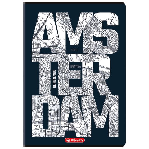 Zeszyt A4 80k kratka z marginesem mix 400206367 HERLITZ