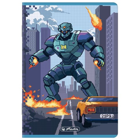 Zeszyt A5 16k kratka PIXEL FUN chłopięcy 400207497 HERLITZ