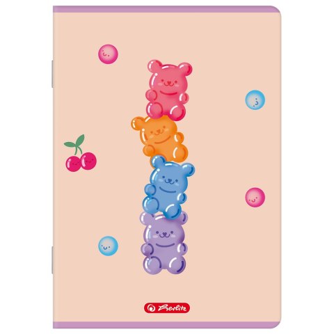 Zeszyt A5 16k linia podwójna kolorowa JELLY 400206373 HERLITZ