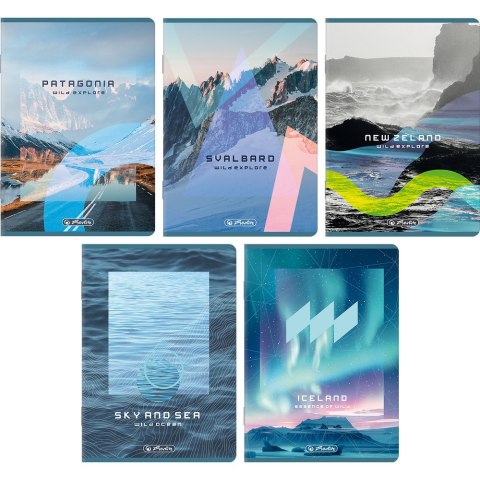 Zeszyt A5 32k kratka z marginesem SOLARPUNK 400207521 HERLITZ