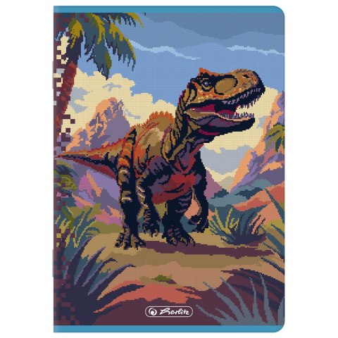 Zeszyt A5 32k linia podwójna kolorowa PIXEL FUN chłopięcy 400207520 HERLITZ