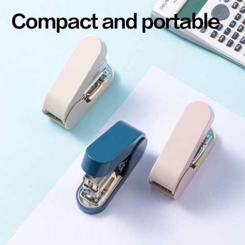 Zszywacz Linfini 25k różowy EM390P DELI