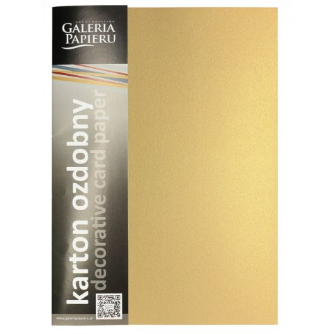 Karton ozdobny A4 MILLENIUM złoty 250g. (20ark.) 200776 Galeria Papieru