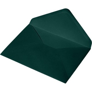 Koperta papierowa ozdobna B6 125x175mm 130g (50 sztuk) ciemno zielona/zieleń butelkowa ikpdinb6czielx50