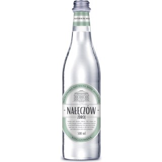 Woda mineralna NAŁĘCZÓW ZDRÓJ 0.5L (12 sztuk) niegazowana w szkle bez kaucji
