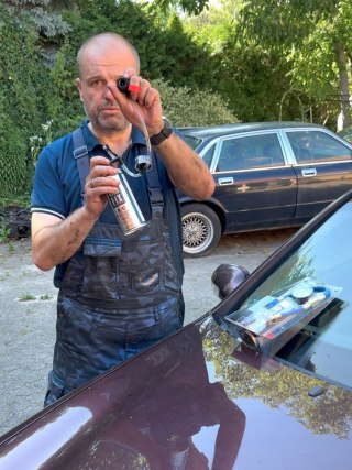 Zestaw do napełniania klimatyzacji CARFIX 3w1 Hobby 235g R134a + przewód z manometrem