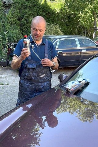 Zestaw do napełniania klimatyzacji CARFIX 5w1 Hobby 235g R1234yf + przewód z manometrem + adapter YF