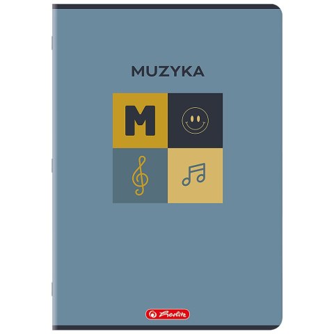 Zeszyt A4 16k pieciolinia MUZYKA pionowy 400206360 HERLITZ