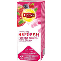 Herbata LIPTON REFRESH (25 kopert *1, 6g) 40g czarna z aromatem Owoce Lene Forest Fruits